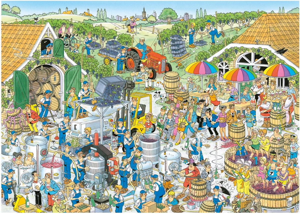 Artwork: The Winery by Jan Van Haasteren – 1000 Piece Jigsaw Puzzle (Jan van Haasteren)