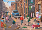 Artwork: Playing in the Street – 2 x 500 Piece Jigsaw Puzzle (Falcon de luxe)