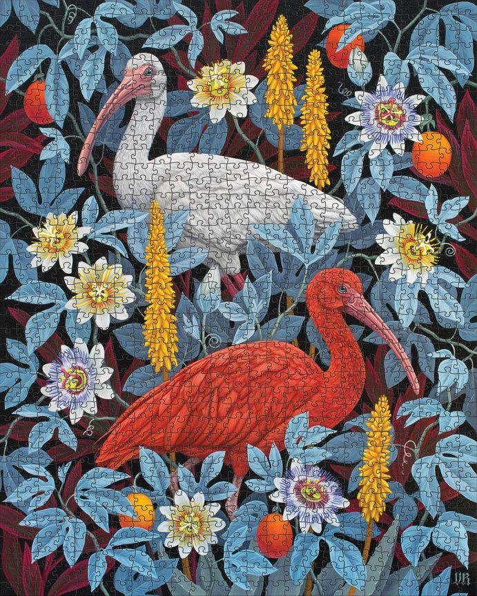 Ibises by Vasilisa Romanenko – 1000 Piece Jigsaw Puzzle (Pomegranate)