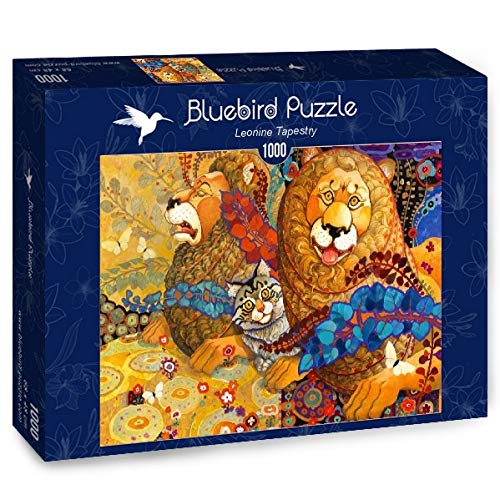 Box, straight on: Leonine Tapestry by David Galchutt - 1000 Piece Jigsaw Puzzle (Bluebird)