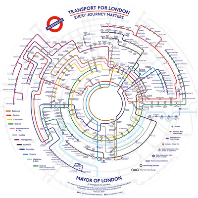 TfL Circular Underground Map – 500 Piece Jigsaw Puzzle (Gibsons)