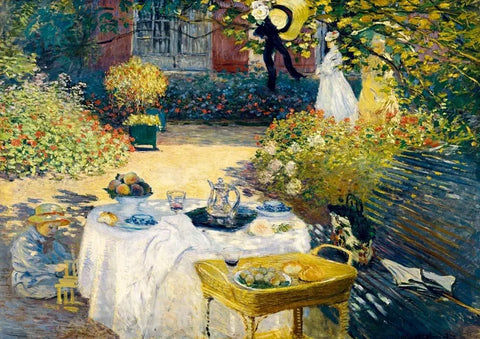 Artwork: Claude Monet - The Lunch, 1873 - 2000 Piece Jigsaw Puzzle (Art by Bluebird)