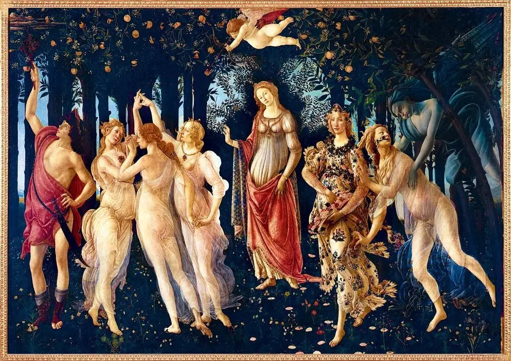 Artwork: Botticelli - La Primavera (Spring), 1482 - 1000 Piece Jigsaw Puzzle (Art by Bluebird)