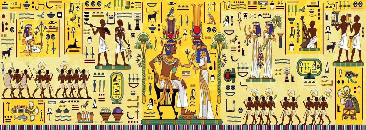 Artwork: Egyptian Hieroglyph - 1000 Piece Jigsaw Puzzle (Art by Bluebird)