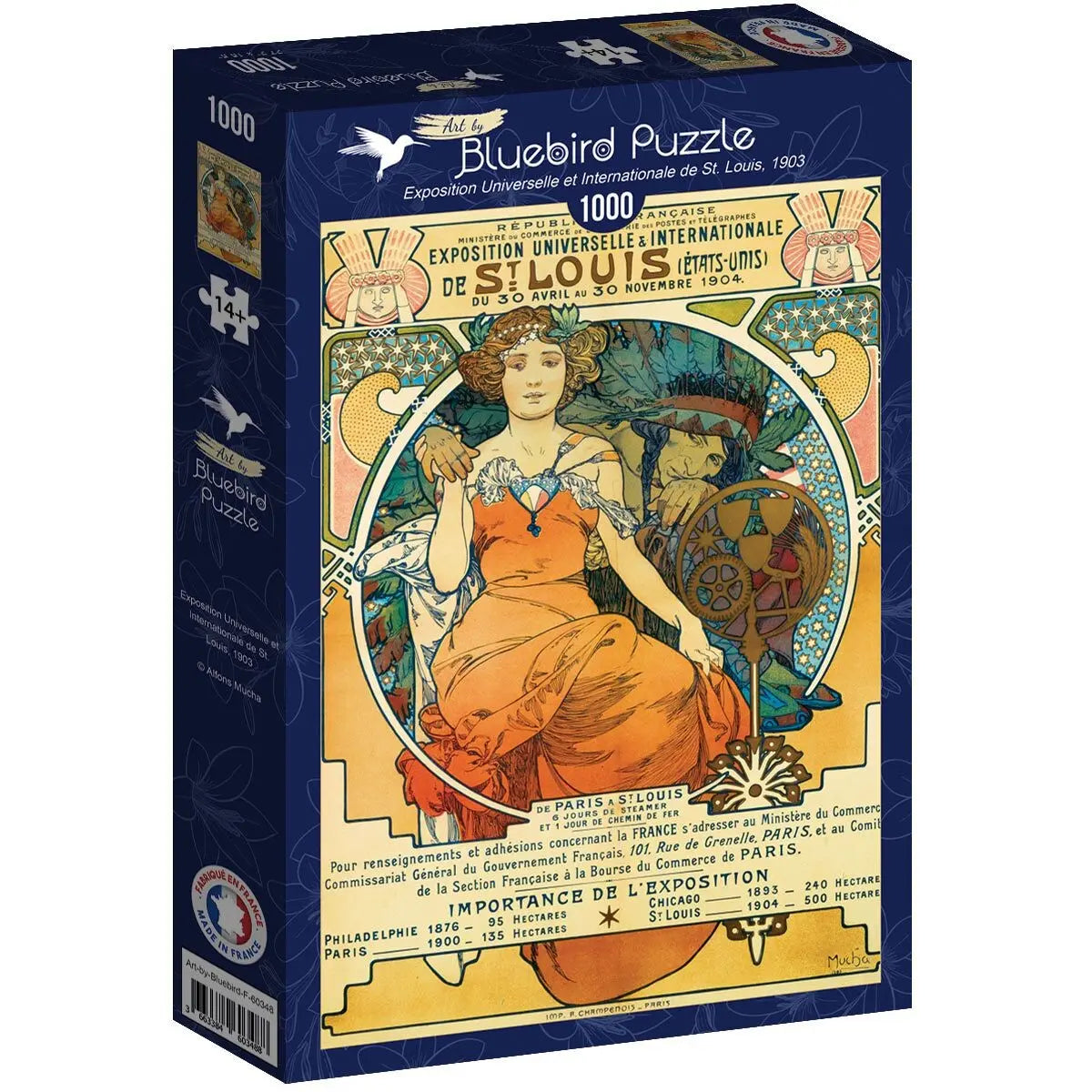 Box, turned right: Universal and International Exposition of St.Louis, 1903 - 1000 Piece Jigsaw Puzzle (Art by Bluebird)