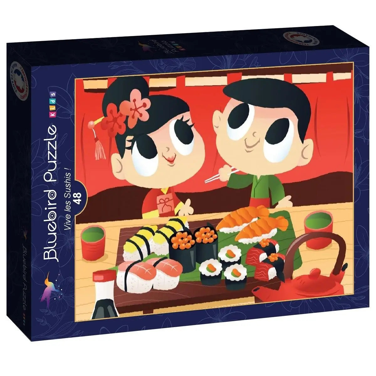 Box, turned right: Long Live Sushi! - 48 Piece Jigsaw Puzzle (Bluebird)