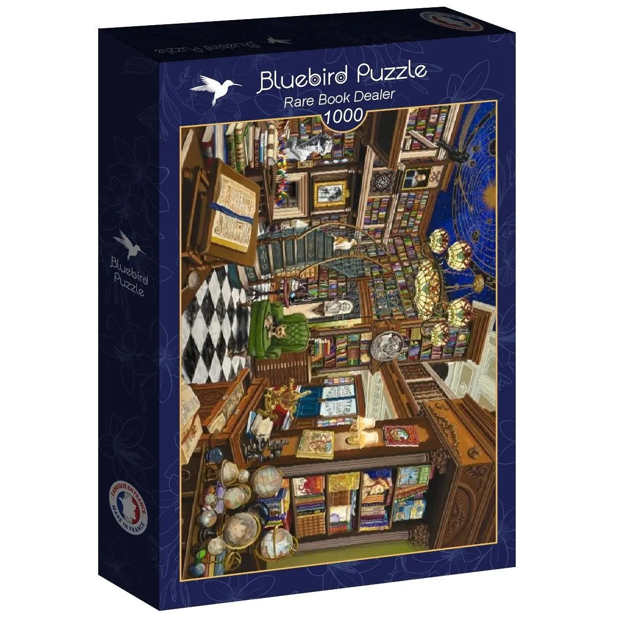 Box, turned right: Rare Book Dealer - 1000 Piece Jigsaw Puzzle (Bluebird)