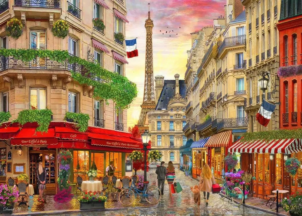 Artwork: Paris Rendezvous - 500 Piece Jigsaw Puzzle (Bluebird)