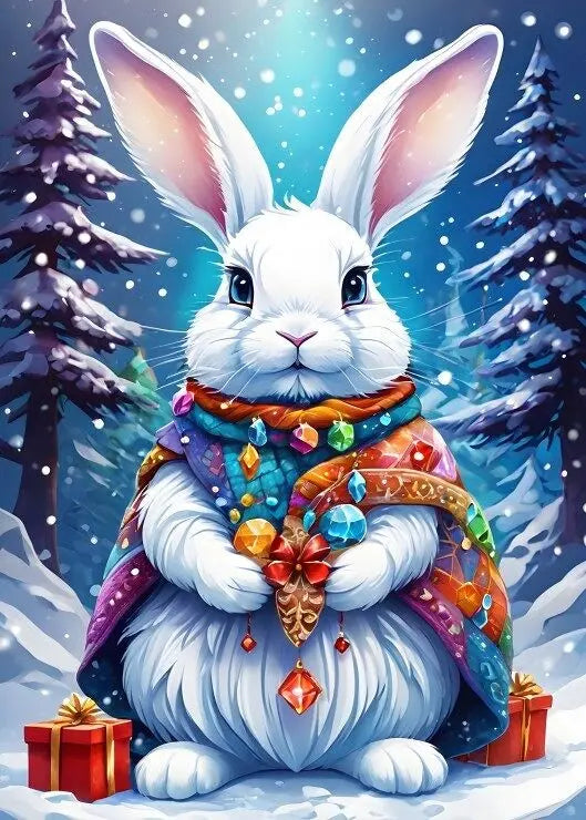 Artwork: Winter Bunny - 500 Piece Jigsaw Puzzle (Bluebird)