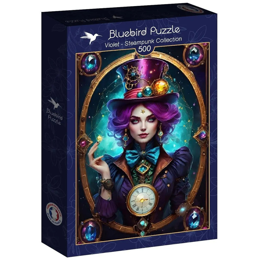 Box, turned right: Purple - Steampunk Collection - 500 Piece Jigsaw Puzzle (Bluebird)