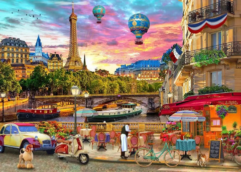Artwork: City of Love, Paris - 500 Piece Jigsaw Puzzle (Bluebird)
