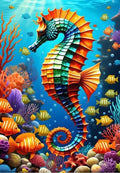 Artwork: Seahorse - 1000 Piece Jigsaw Puzzle (Bluebird)