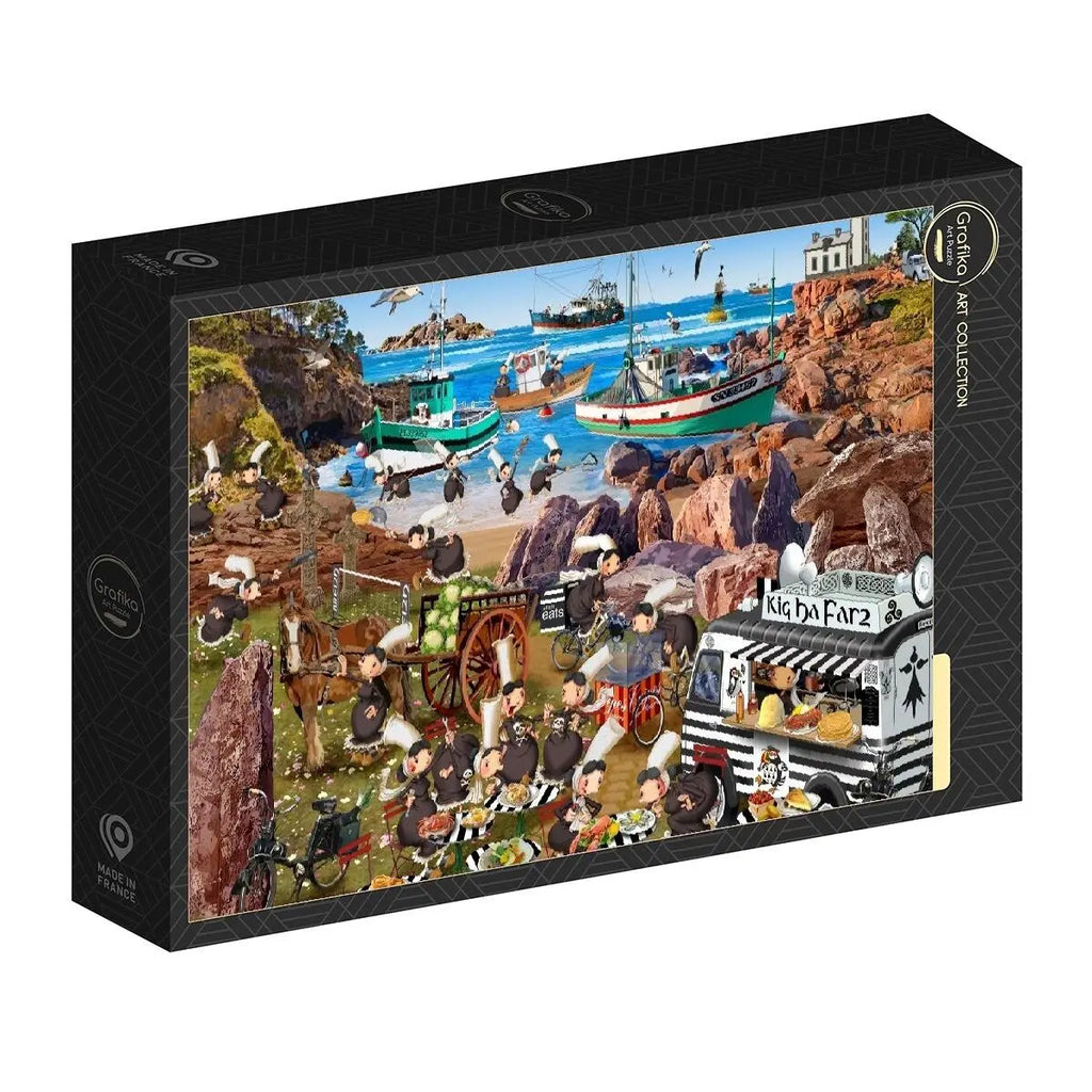 Box, turned right: The Bigoudènes - 1000 Piece Jigsaw Puzzle (Grafika)