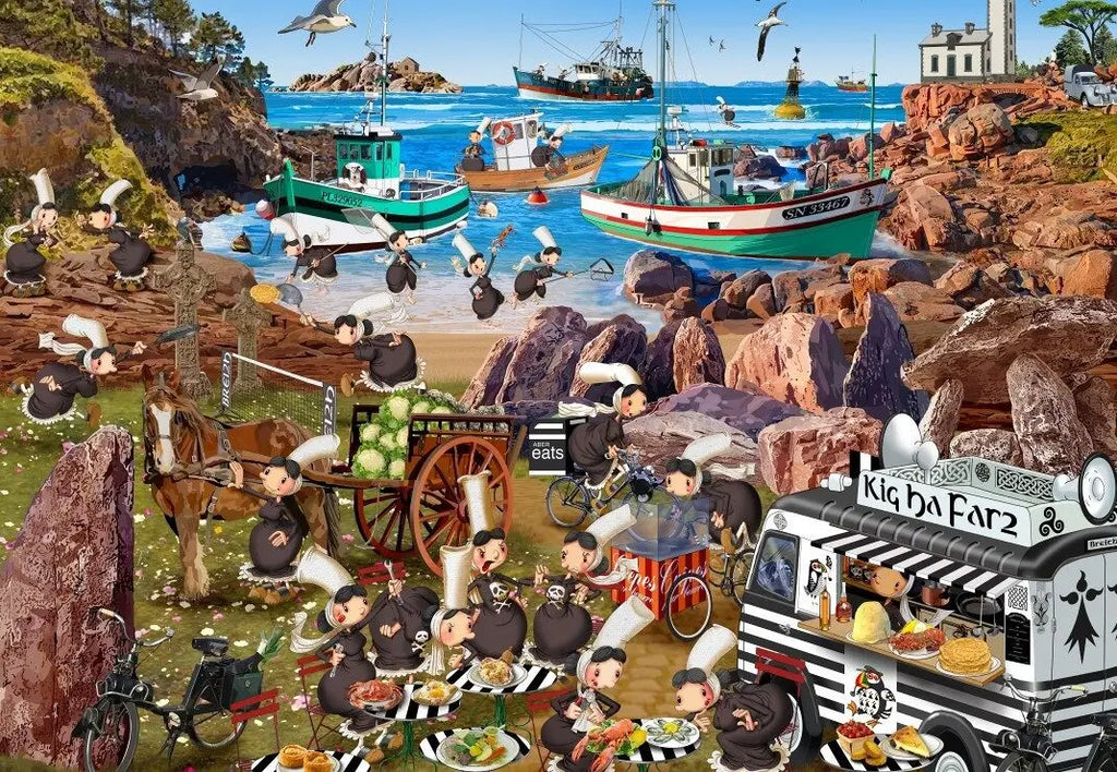 Artwork: The Bigoudènes - 1000 Piece Jigsaw Puzzle (Grafika)