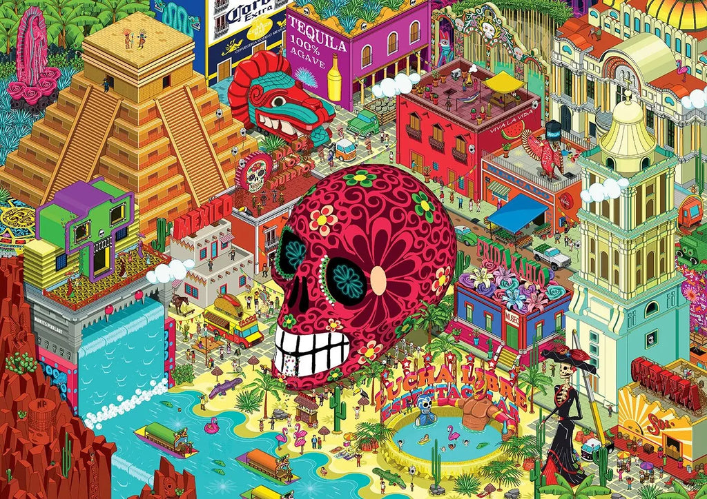 Artwork: Mexico - 1500 Piece Jigsaw Puzzle (Grafika)