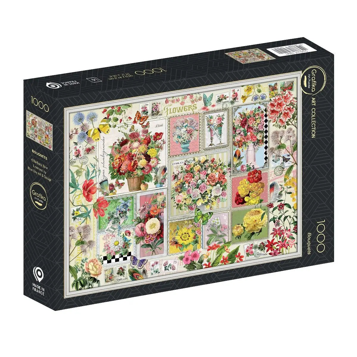 Box, turned left: Bouquets - 1000 Piece Jigsaw Puzzle (Grafika)