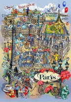 Artwork: Paris Collage - 1000 Piece Jigsaw Puzzle (Grafika)