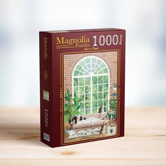 Box, turned right: Cat Sanctuary - 1000 Piece Jigsaw Puzzle (Magnolia)