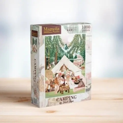 Box, turned right: Camping - 1000 Piece Jigsaw Puzzle (Magnolia)