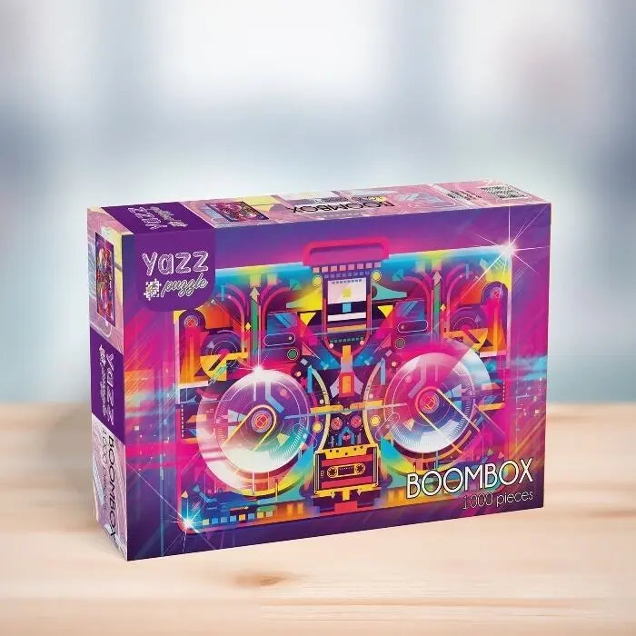 Box, turned right: Boombox - 1000 Piece Jigsaw Puzzle (Yazz)
