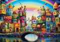 Artwork: Rainbow City - 1000 Piece Jigsaw Puzzle (Yazz)