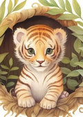 Artwork: Cute Tiger - 1000 Piece Jigsaw Puzzle (Yazz)