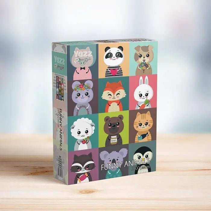 Box, turned right: Funny Animals - 1000 Piece Jigsaw Puzzle (Yazz)