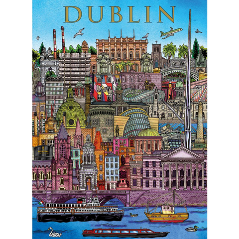 Dublin Cityscape – 500 Piece Jigsaw Puzzle (Gibsons)