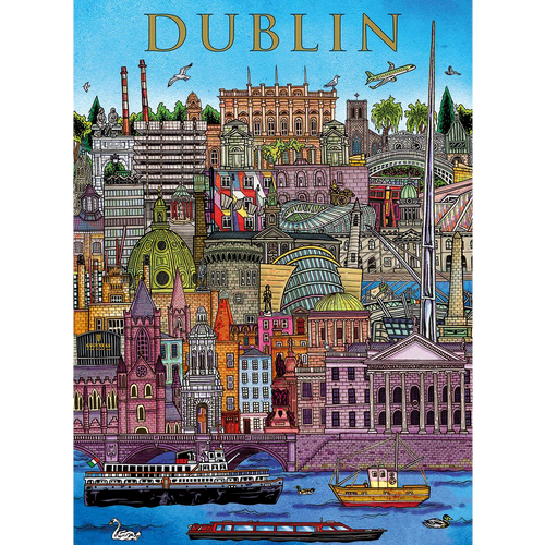 Dublin Cityscape – 500 Piece Jigsaw Puzzle (Gibsons)