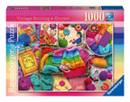 Vintage Knitting & Crochet – 1000 Piece Jigsaw Puzzle (Ravensburger)