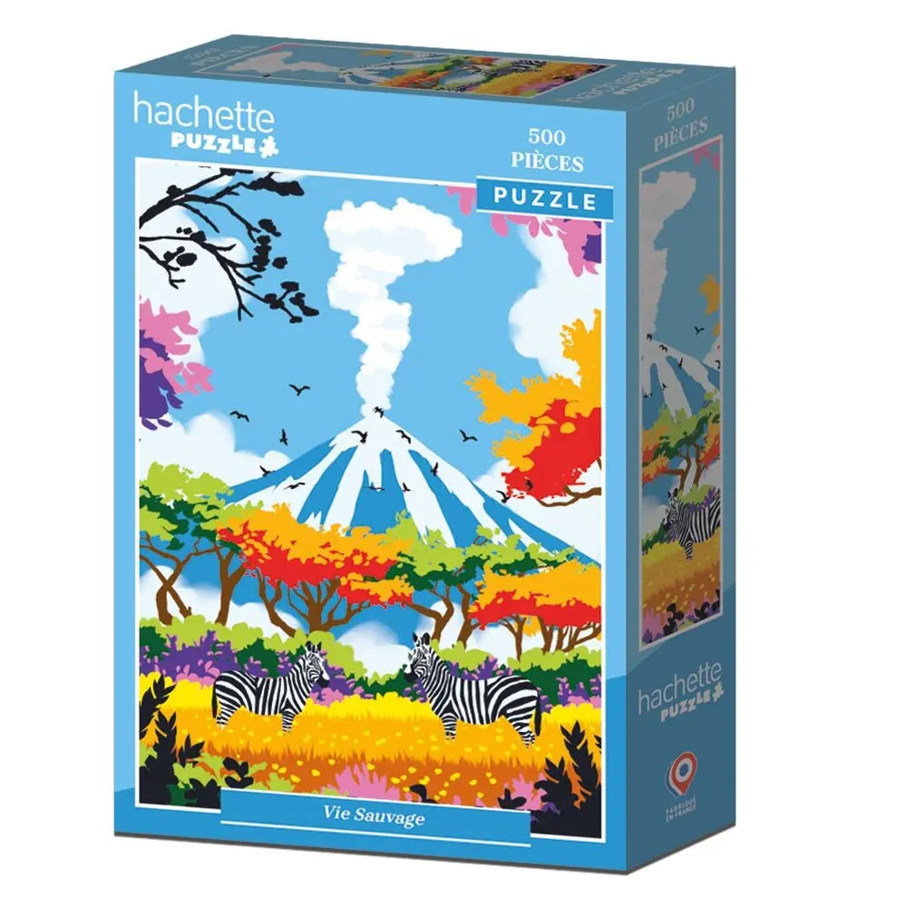 Box, turned left: Wildlife - 500 Piece Jigsaw Puzzle (Hachette)