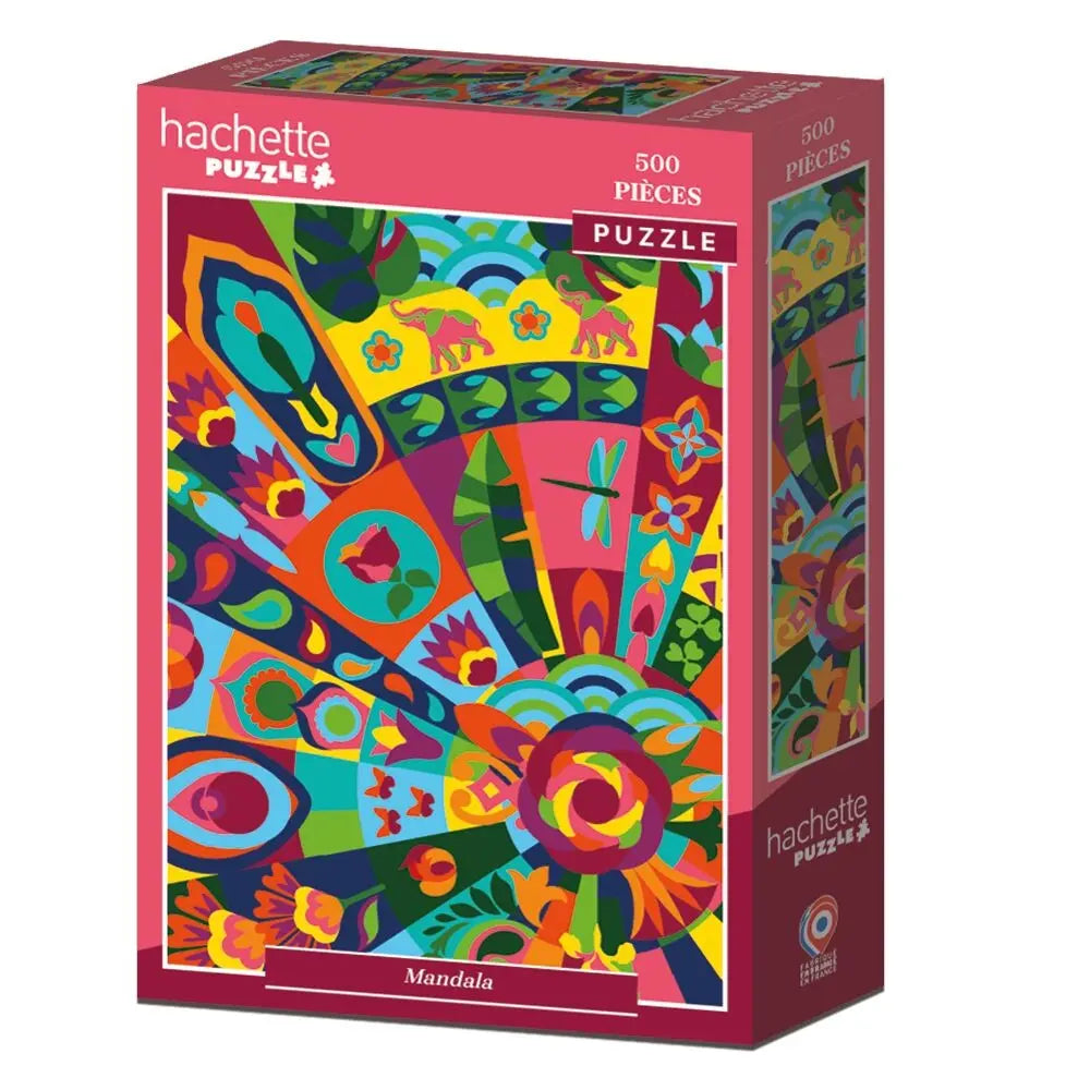 Box, turned left: Mandala - 500 Piece Jigsaw Puzzle (Hachette)