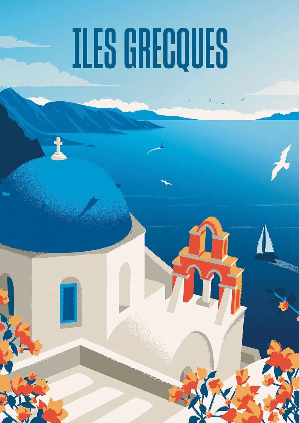 Artwork: Greek Islands Escape - 500 Piece Jigsaw Puzzle (Hachette)