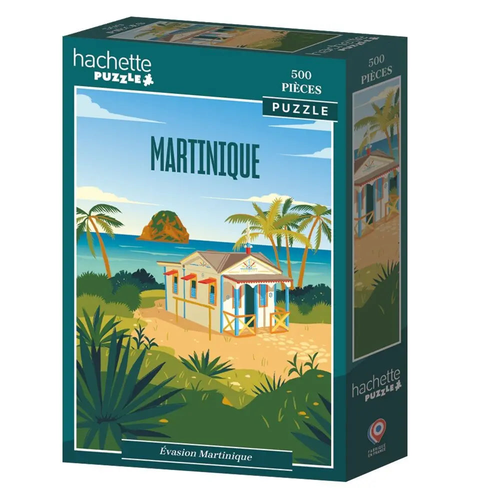 Box, turned left: Escape Martinique - 500 Piece Jigsaw Puzzle (Hachette)