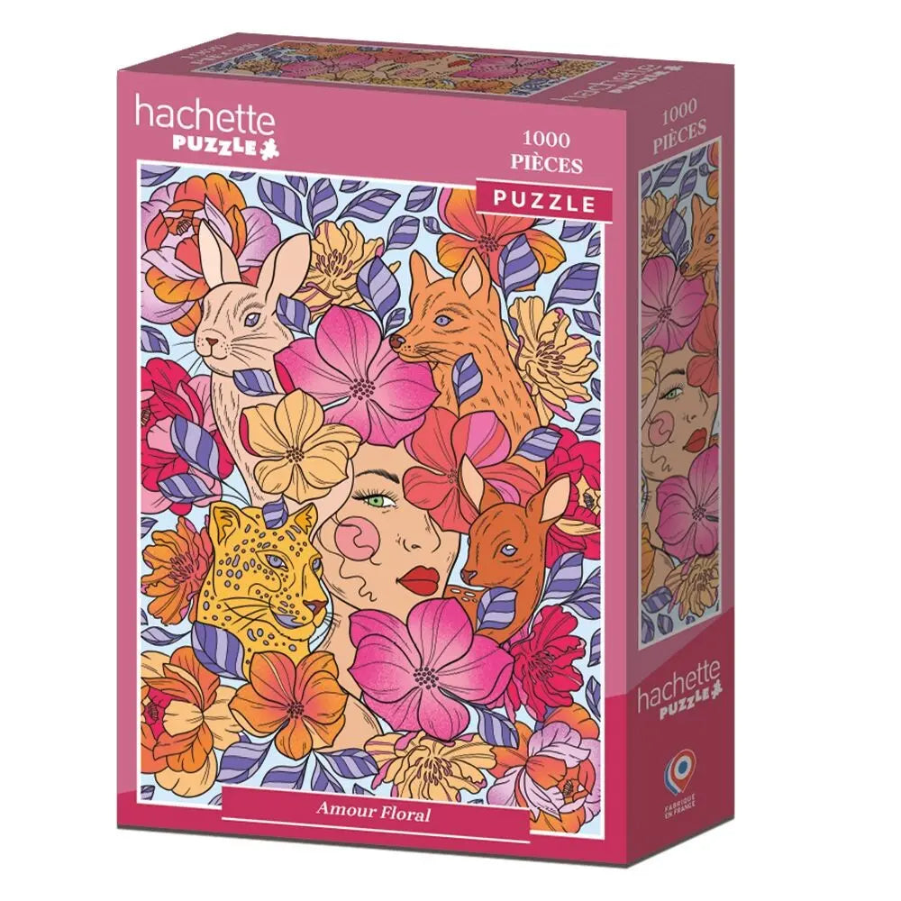 Box, turned left: Floral Love - 1000 Piece Jigsaw Puzzle (Hachette)