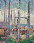 Totem Poles by Emily Carr – 1000 Piece Jigsaw Puzzle (Pomegranate)