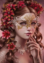 Artwork: Masquerade - 1000 Piece Jigsaw Puzzle (Grafika)