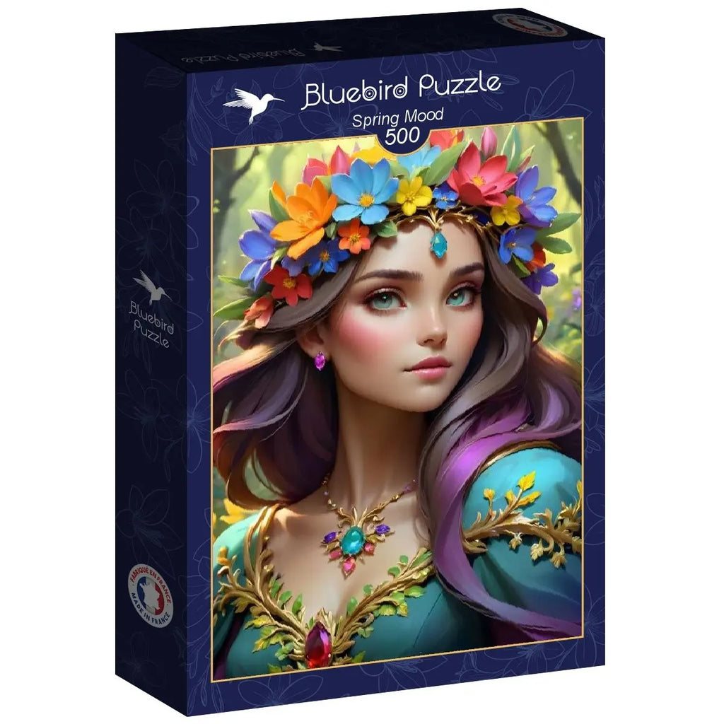 Box, turned right: Spring Mood - 500 Piece Jigsaw Puzzle (Bluebird)