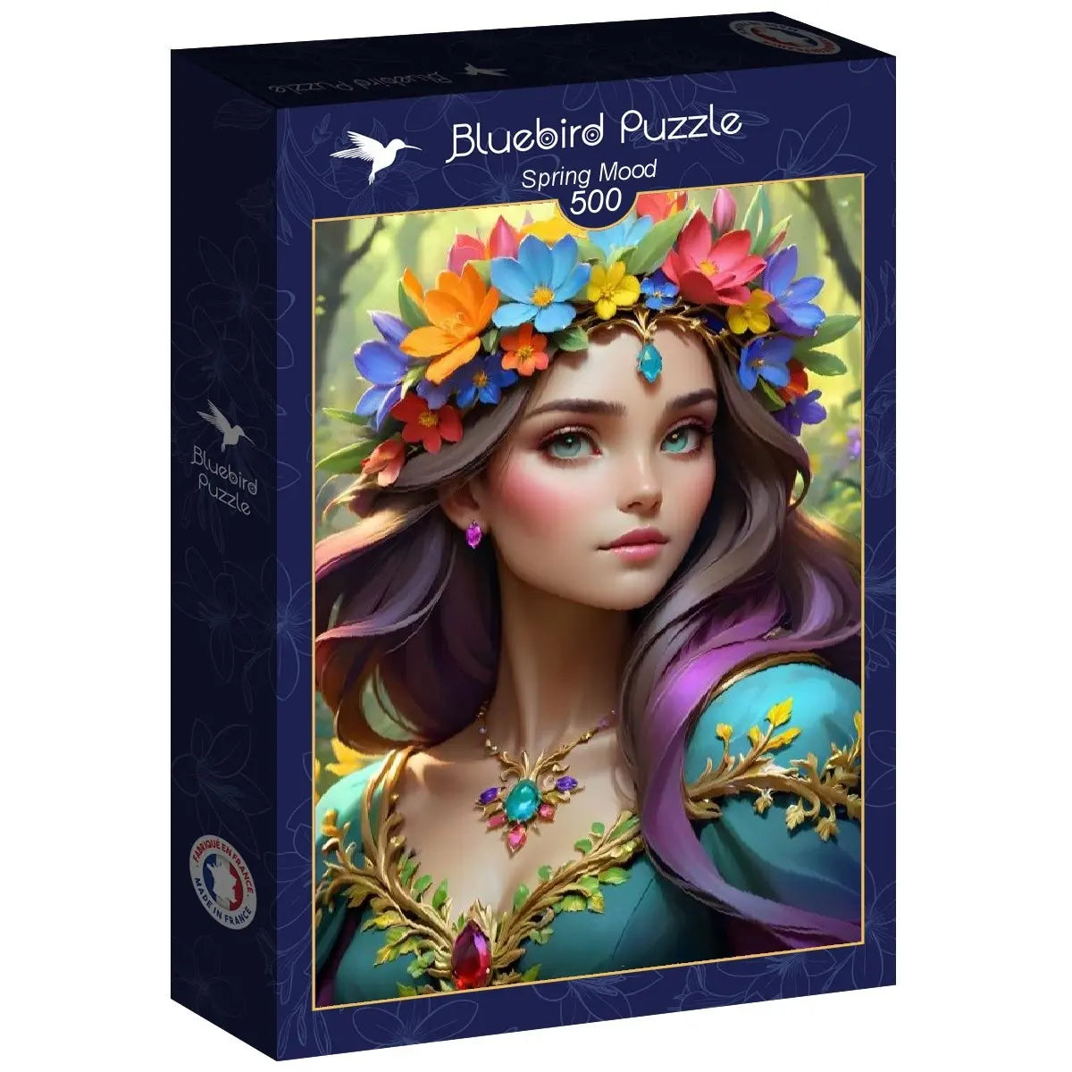 Box, turned right: Spring Mood - 500 Piece Jigsaw Puzzle (Bluebird)