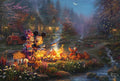 Artwork: Disney Mickey & Minnie Sweetheart Campfire by Thomas Kinkade – 200 Piece Jigsaw Puzzle (Schmidt)