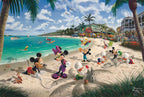 Artwork: Disney Mickey & Minnie in Florida by Thomas Kinkade – 200 Piece Jigsaw Puzzle (Schmidt)