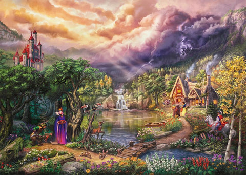 Artwork: Disney Snow White and the Queen by Thomas Kinkade – 1000 Piece Jigsaw Puzzle (Schmidt)