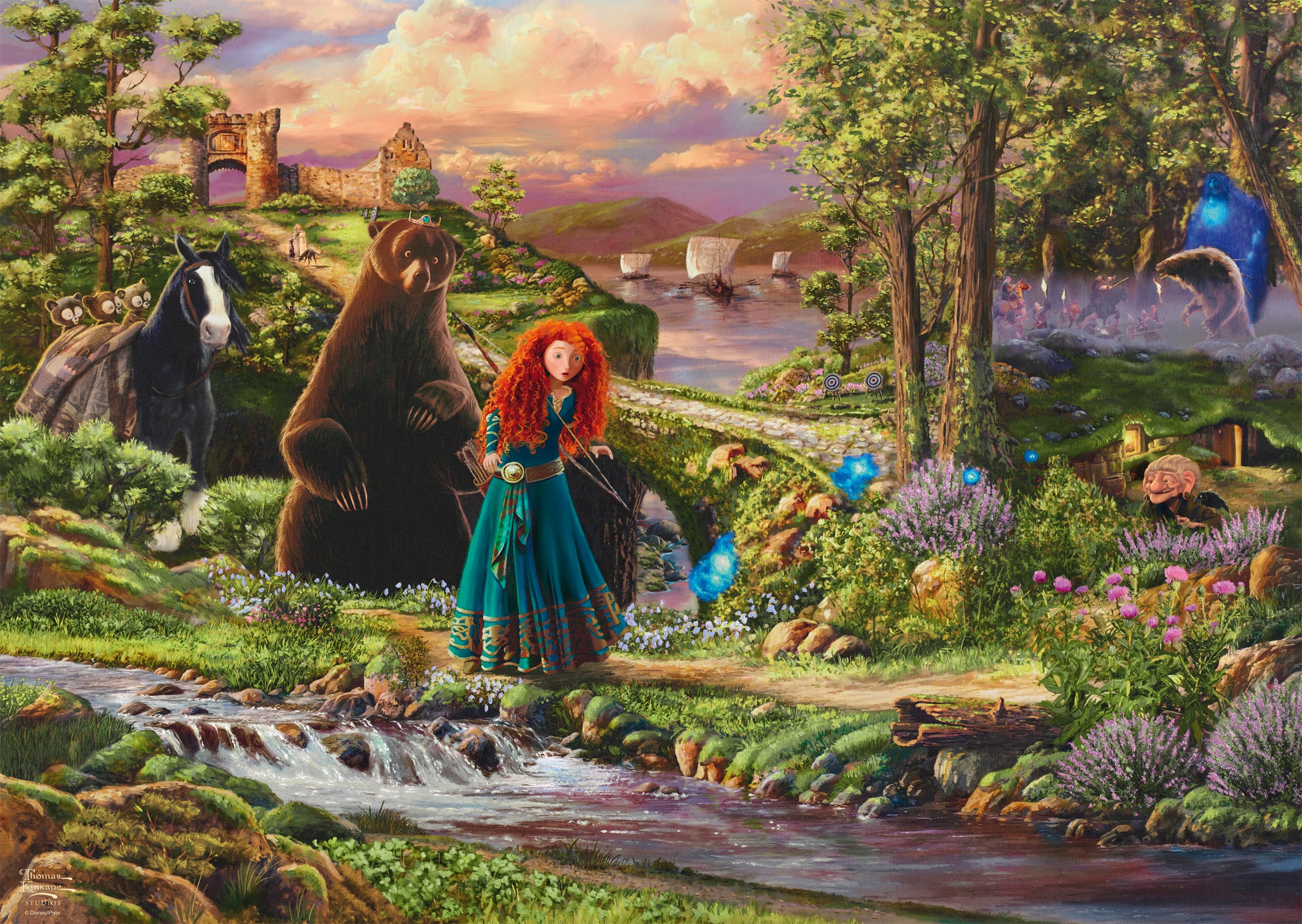 Disney Brave by Thomas Kinkade – 1000 Piece Jigsaw Puzzle (Schmidt)