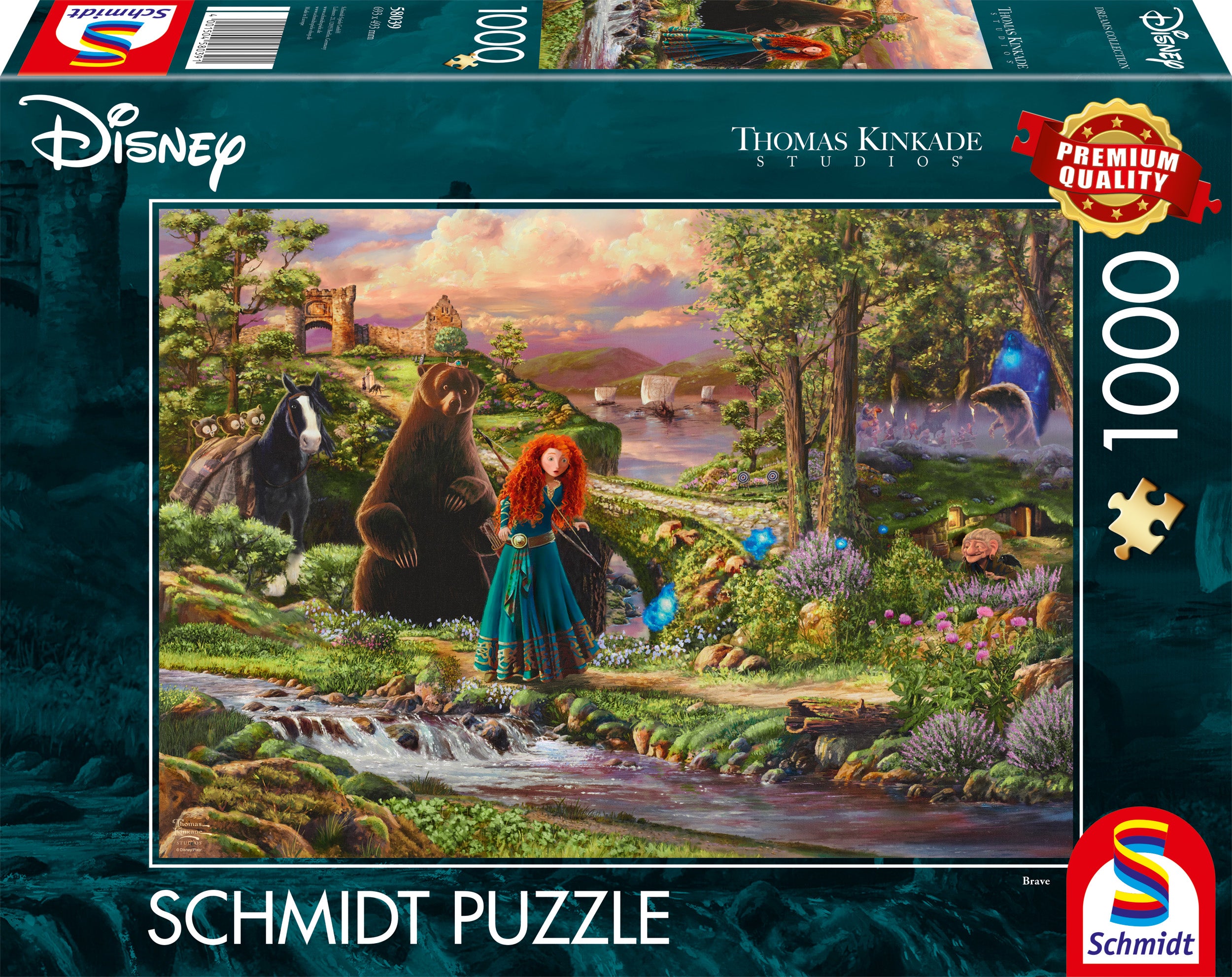 Disney Brave by Thomas Kinkade – 1000 Piece Jigsaw Puzzle (Schmidt)