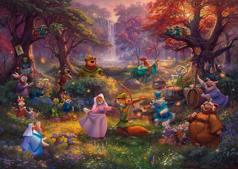 Artwork: Disney Robin Hood by Thomas Kinkade – 1000 Piece Jigsaw Puzzle (Schmidt)