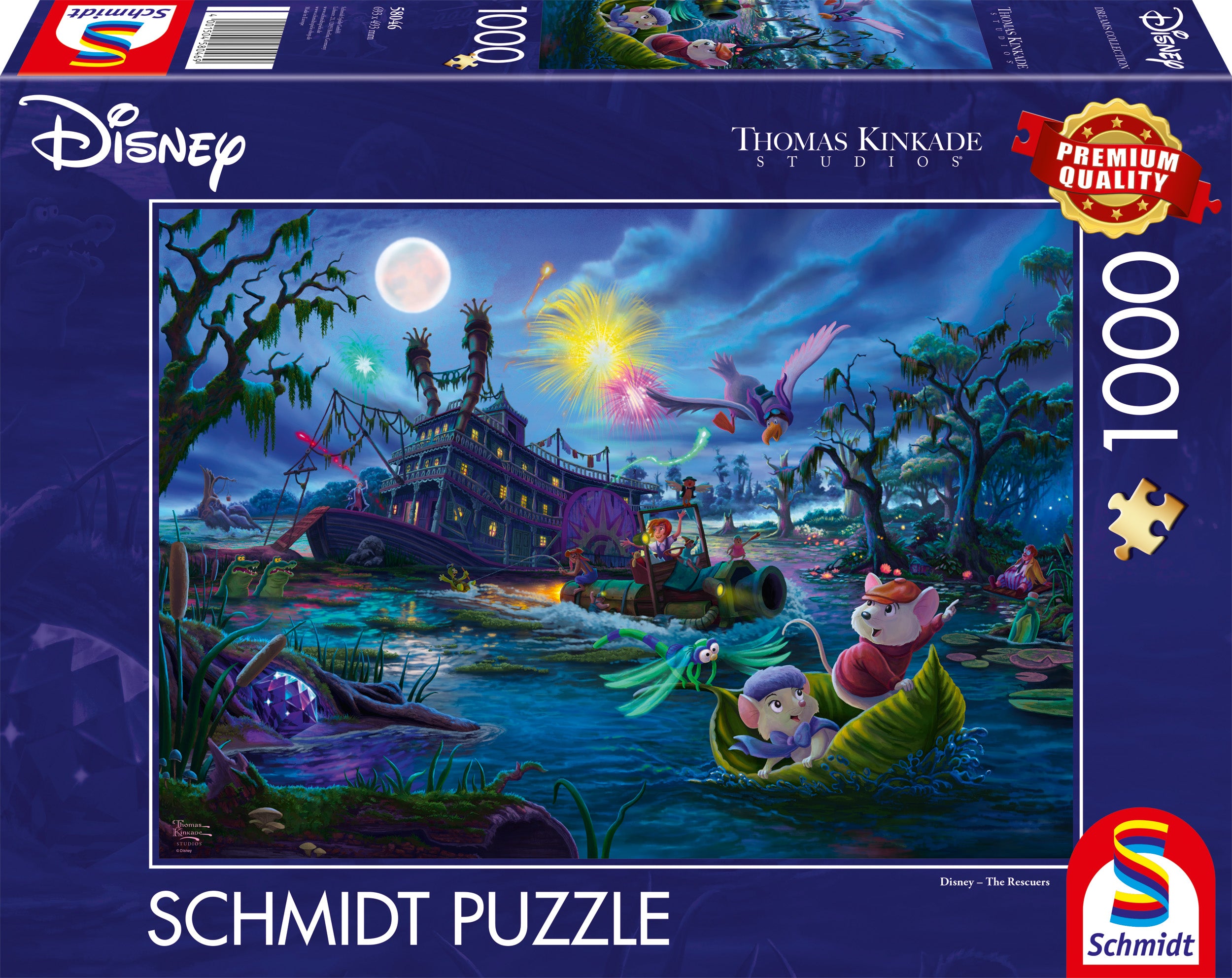 ** Pre-Order ** Disney The Rescuers by Thomas Kinkade - 1000 Piece Jigsaw Puzzle (Schmidt)