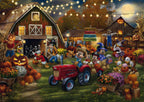 ** Pre-Order ** Disney Mickey and Minnie Pumpkin Festival by Thomas Kinkade - 1000 Piece Jigsaw Puzzle (Schmidt)