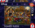 ** Pre-Order ** Disney Mickey and Minnie Pumpkin Festival by Thomas Kinkade - 1000 Piece Jigsaw Puzzle (Schmidt)