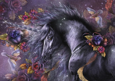 Blue Rose by Laurie Prindle – 1000 Piece Jigsaw Puzzle (Schmidt)