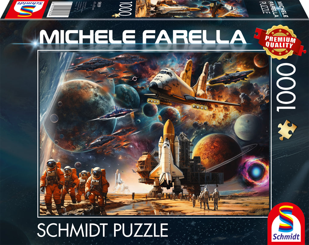 The Fascination of Space Travel by Michele Farella – 1000 Piece Jigsaw Puzzle (Shmidt)